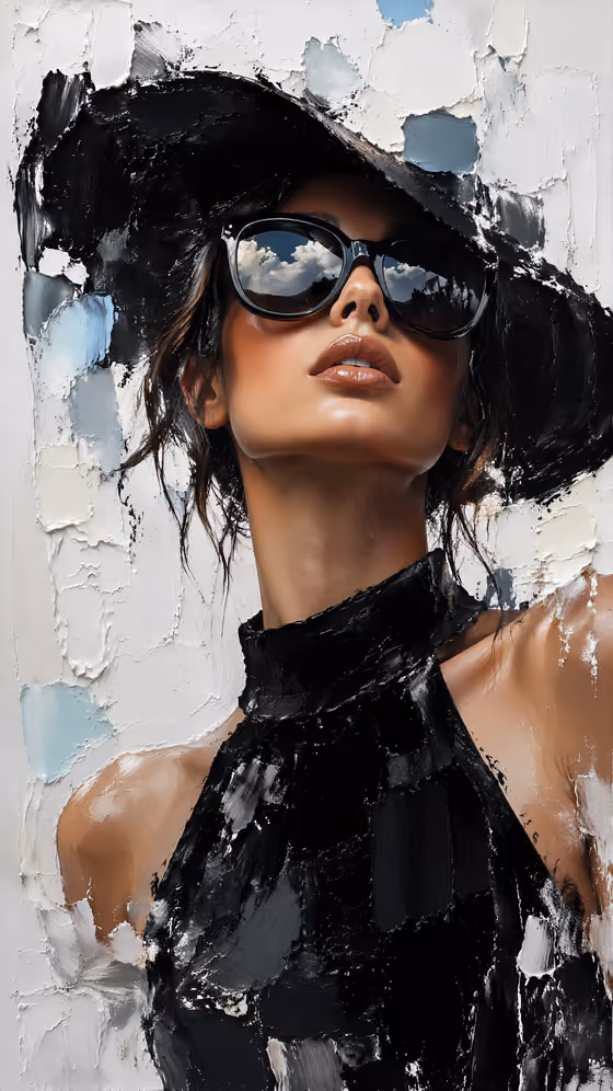 Impasto Fashion Portrait