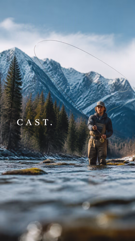 Fly-Fishing Sports Editorial