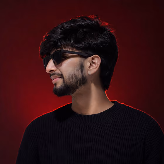 Crimson Editorial Portrait