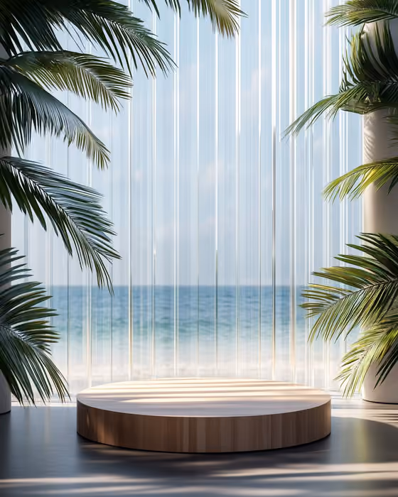 Ocean Podium Mockup