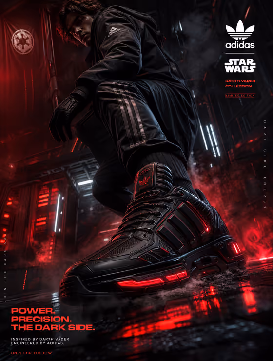 Dark Side Sneaker Poster