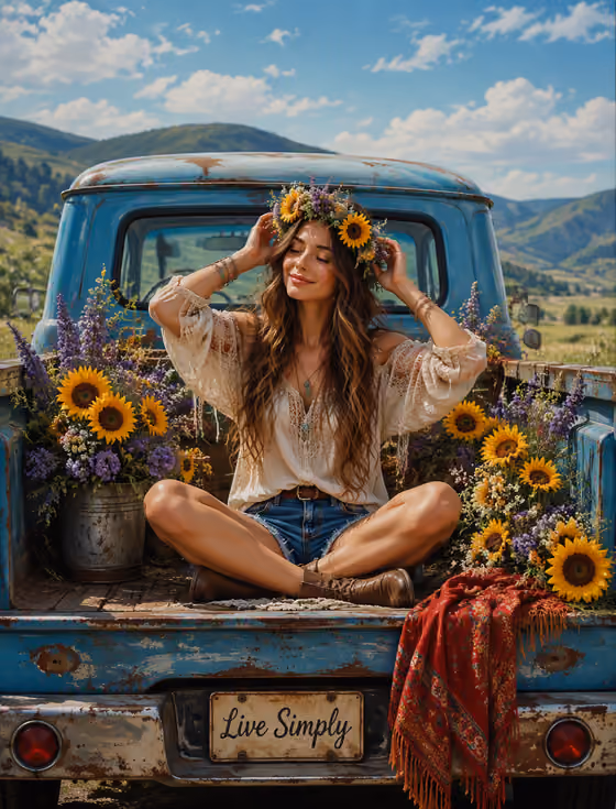 Dreamy Pickup Scene
