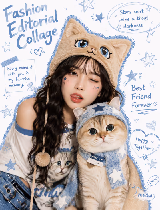 Pet Editorial Collage