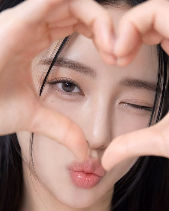 Heart Hands Selfie