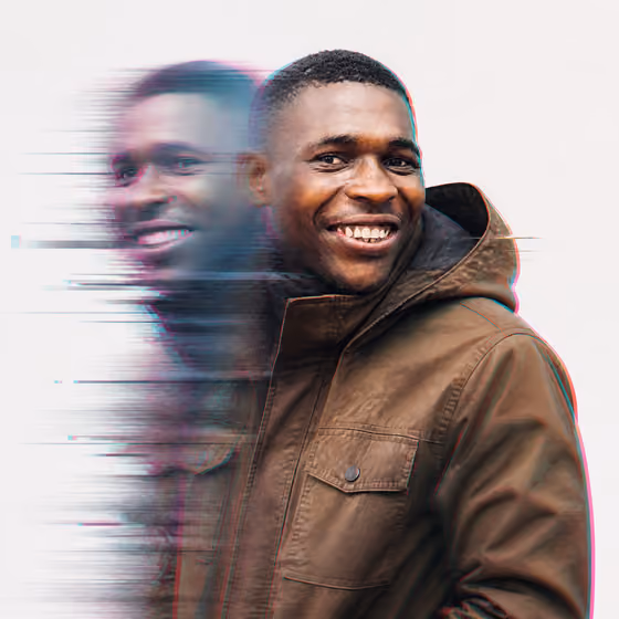 Glitch Double Exposure