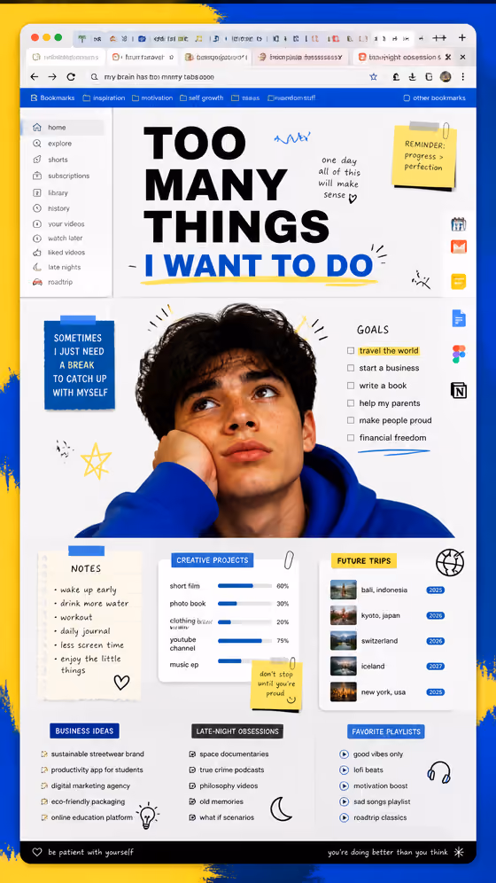 Browser Portrait Poster template result