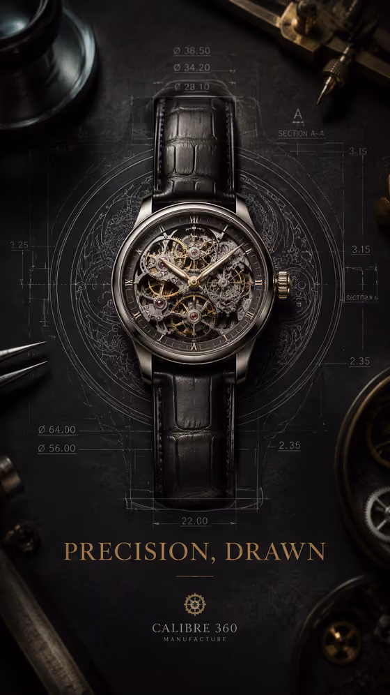 Horology Blueprint Poster