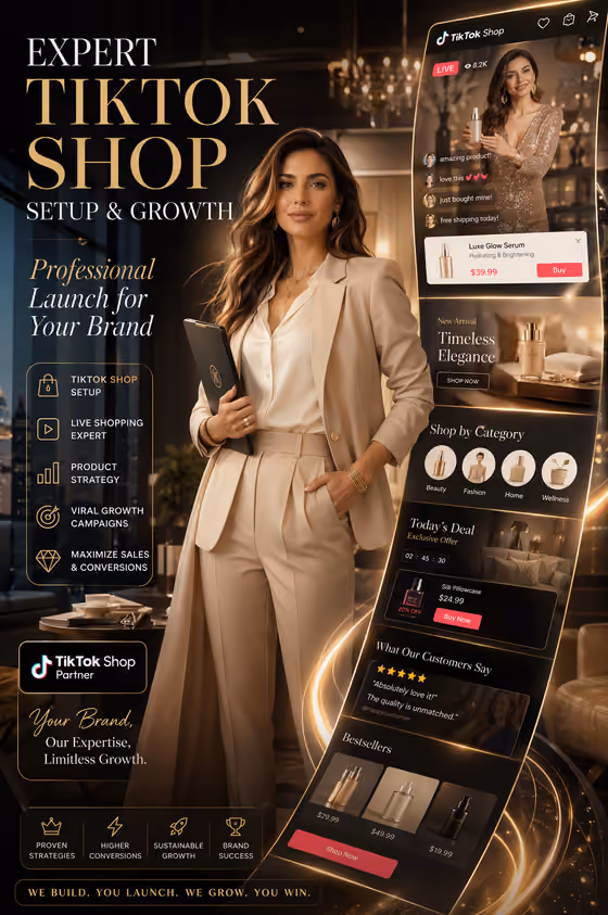 TikTok Shop Launch Ad template result