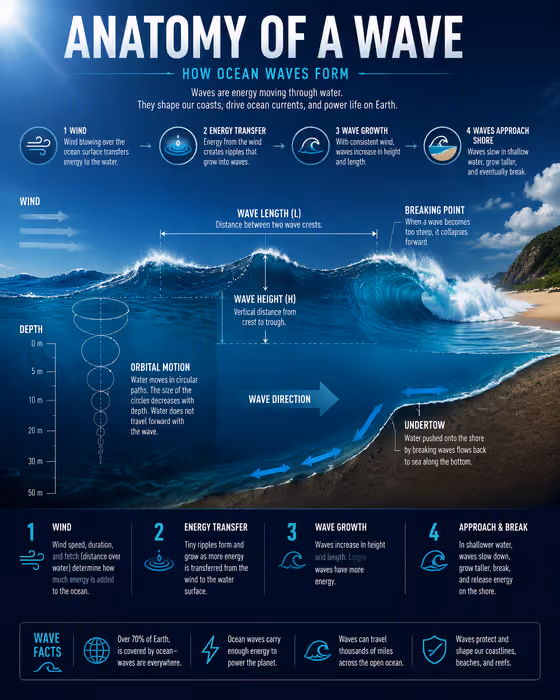 Ocean Wave Infographic