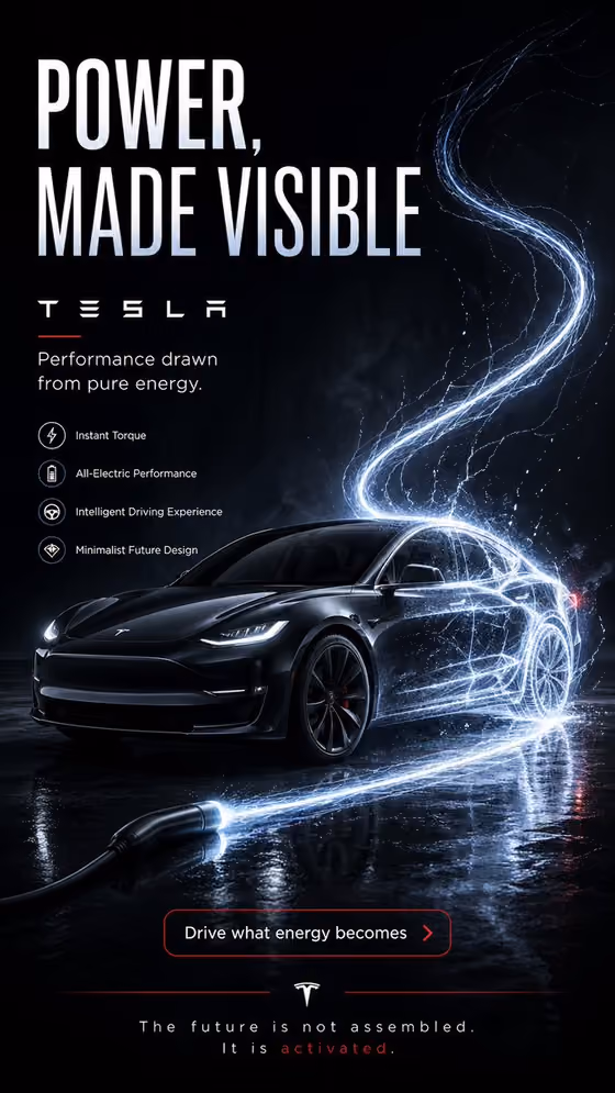 Energy-Born Car Ad template result