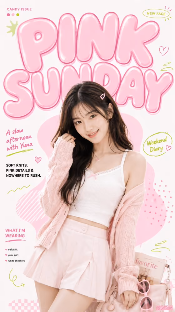 Cute Youth Magazine Cover