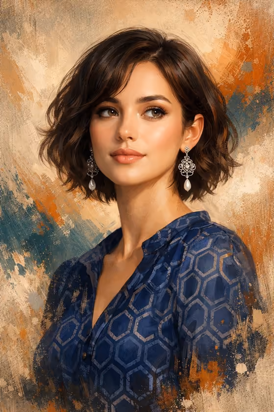 Elegant Painterly Portrait