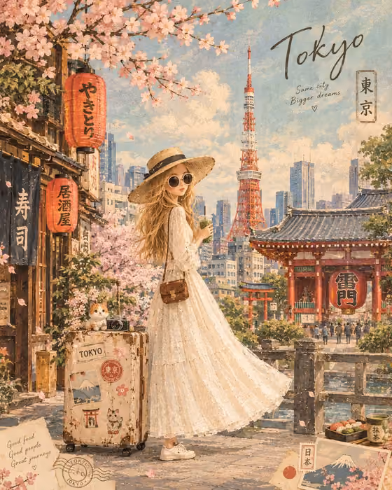 Storybook Travel Poster