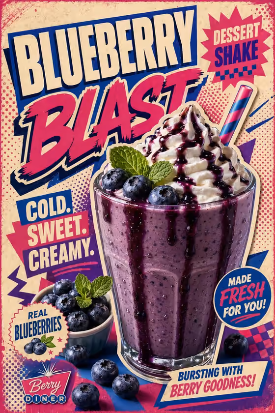 Retro Shake Poster