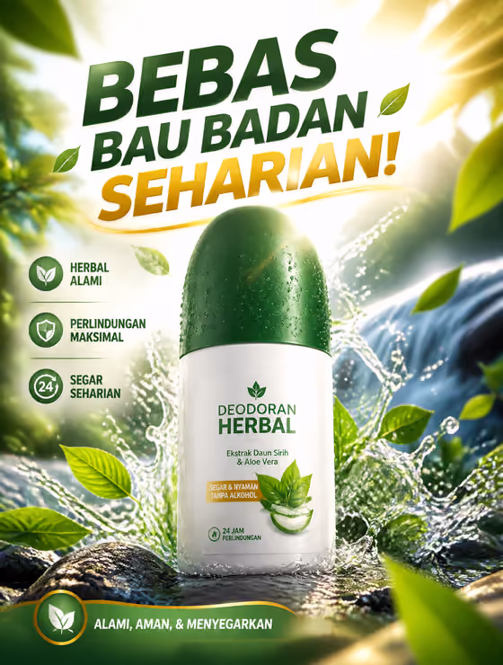 Herbal Freshness Deodorant Poster