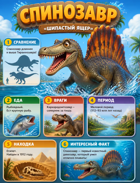 Kids Dinosaur Infographic