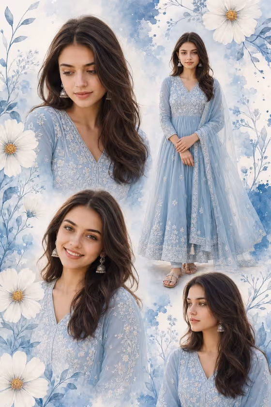 Dreamy Portrait Collage template result