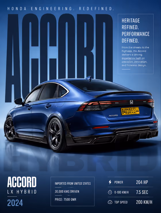 Automotive Editorial Poster