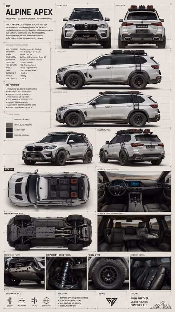 Luxury Rally-Raid SUV Sheet