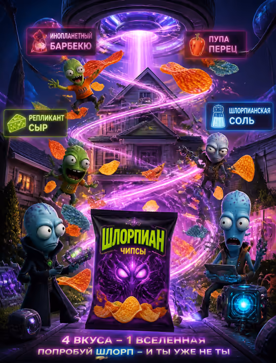 Solar Opposites Chips Poster
