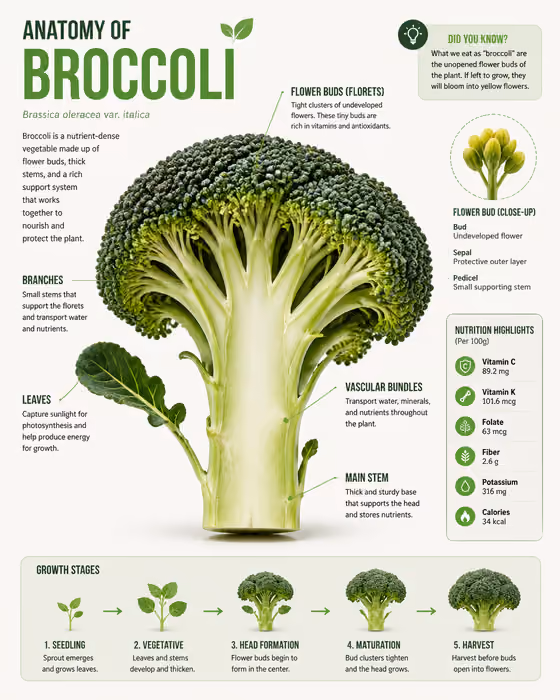Vegetable Anatomy Infographic