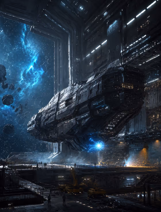 Sci-Fi Hangar Scene