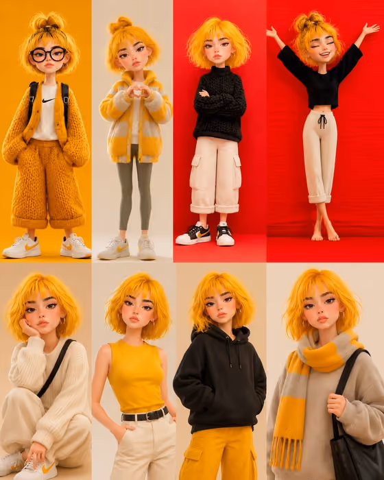 Cozy Doll Collage