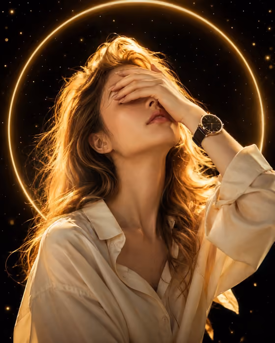 Golden Halo Portrait