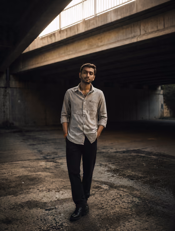 Moody Overpass Portrait