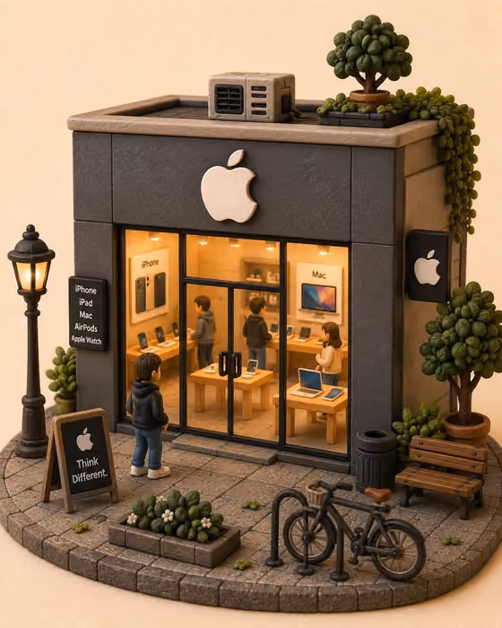 Clay Storefront Diorama