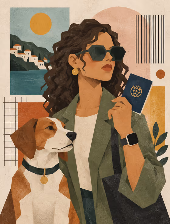 Cut-Paper Collage Portrait