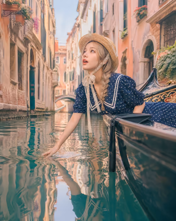 Venetian Gondola Portrait