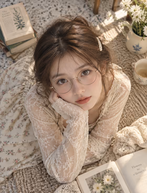 Overhead Lace Portrait