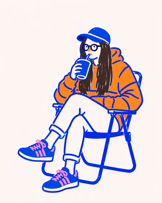 Blue Doodle Redraw