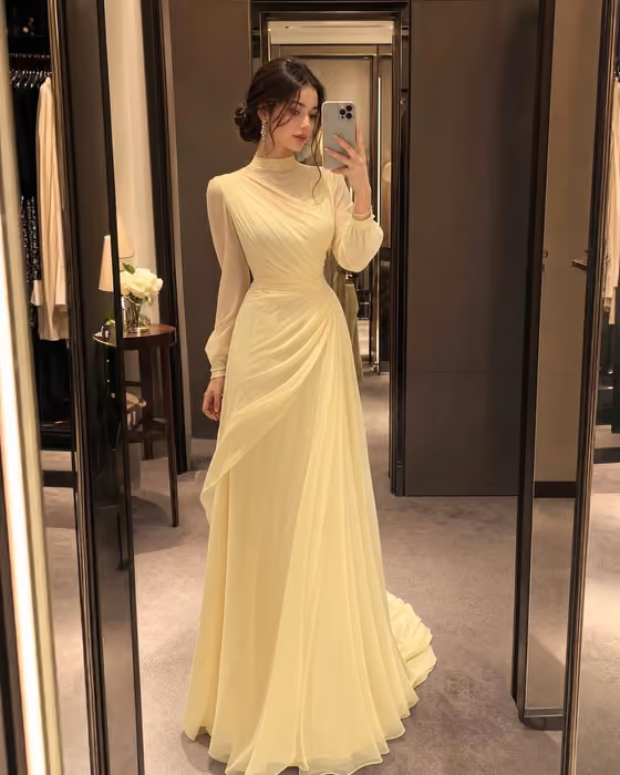 Modest Gown Selfie