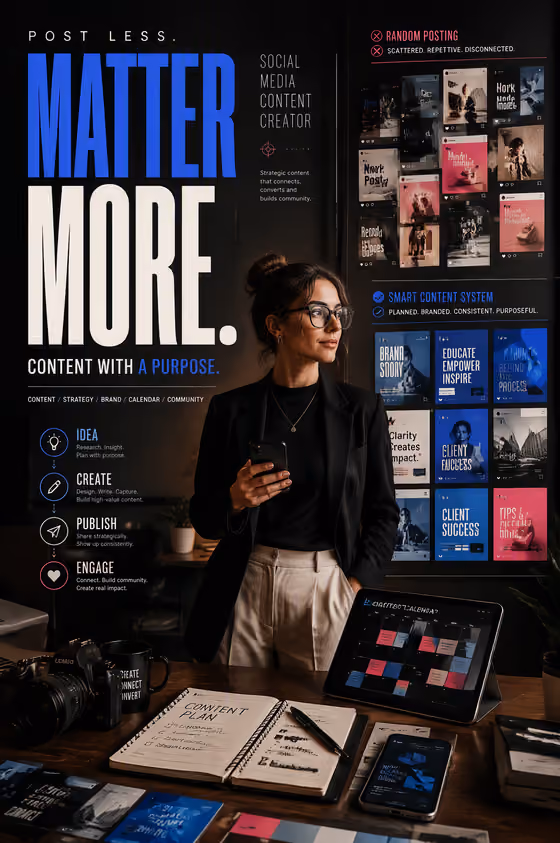 Content Creator Poster