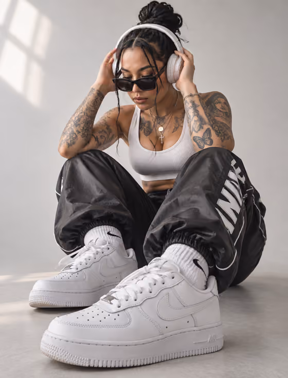 Streetwear Crouch Portrait