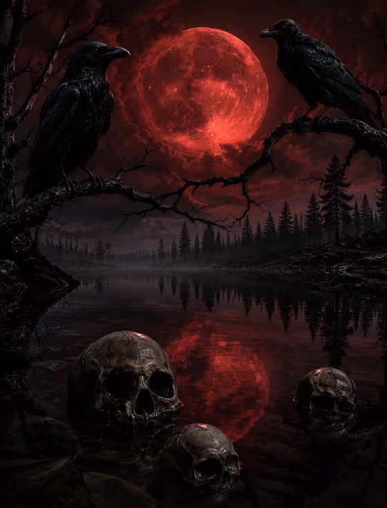 Blood Moon Ravens