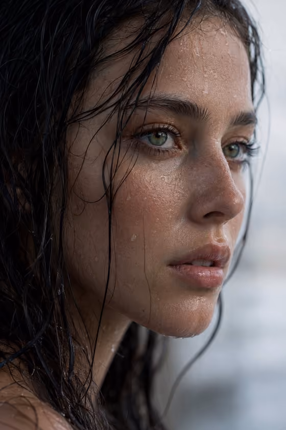Wet Beauty Portrait