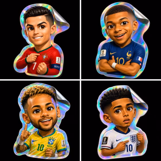 Chibi Hologram Sticker