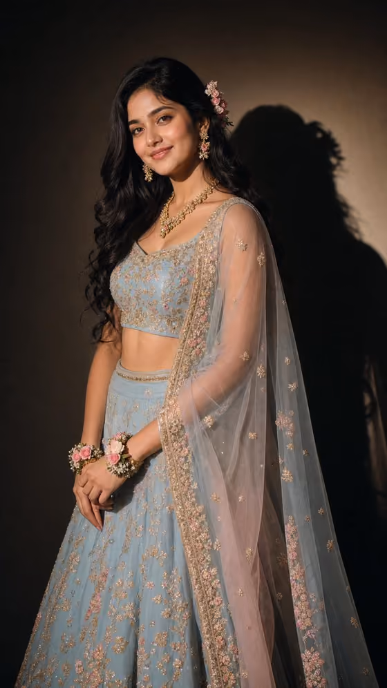 Lehenga Spotlight Portrait