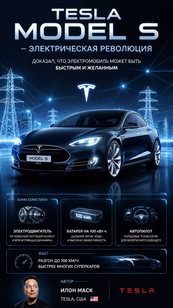 Electric Car Launch Poster