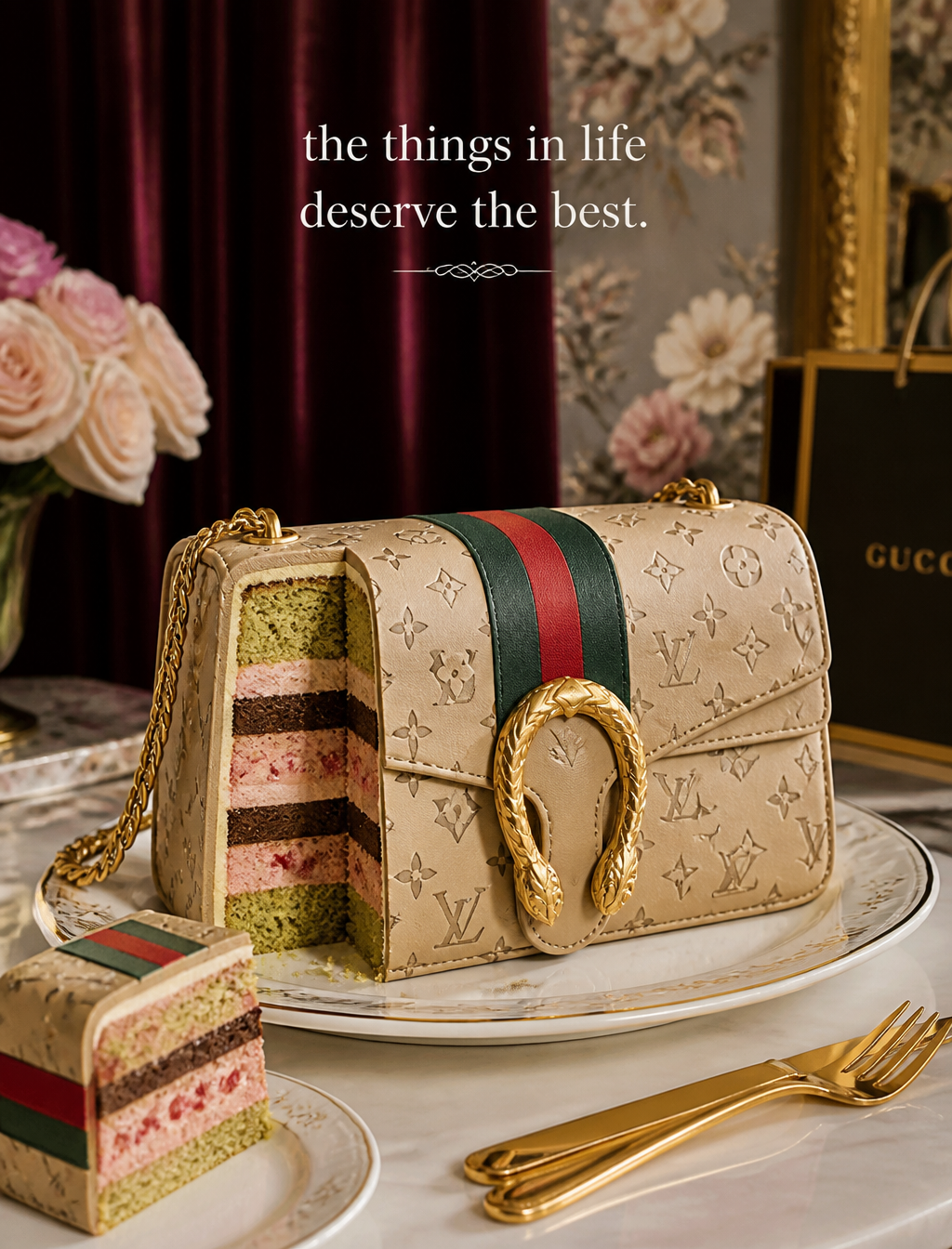 Luxury Handbag Cake