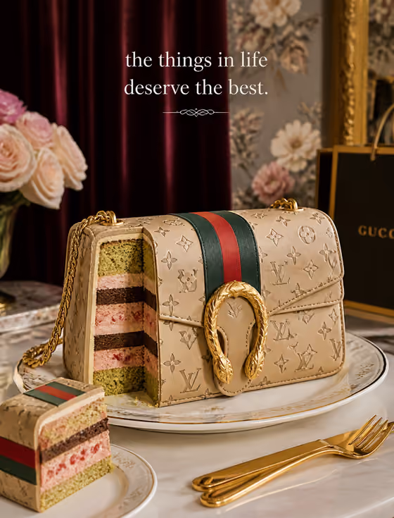 Luxury Handbag Cake template result