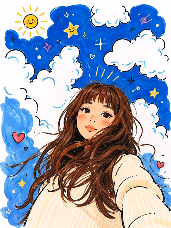 Doodle Sky Selfie
