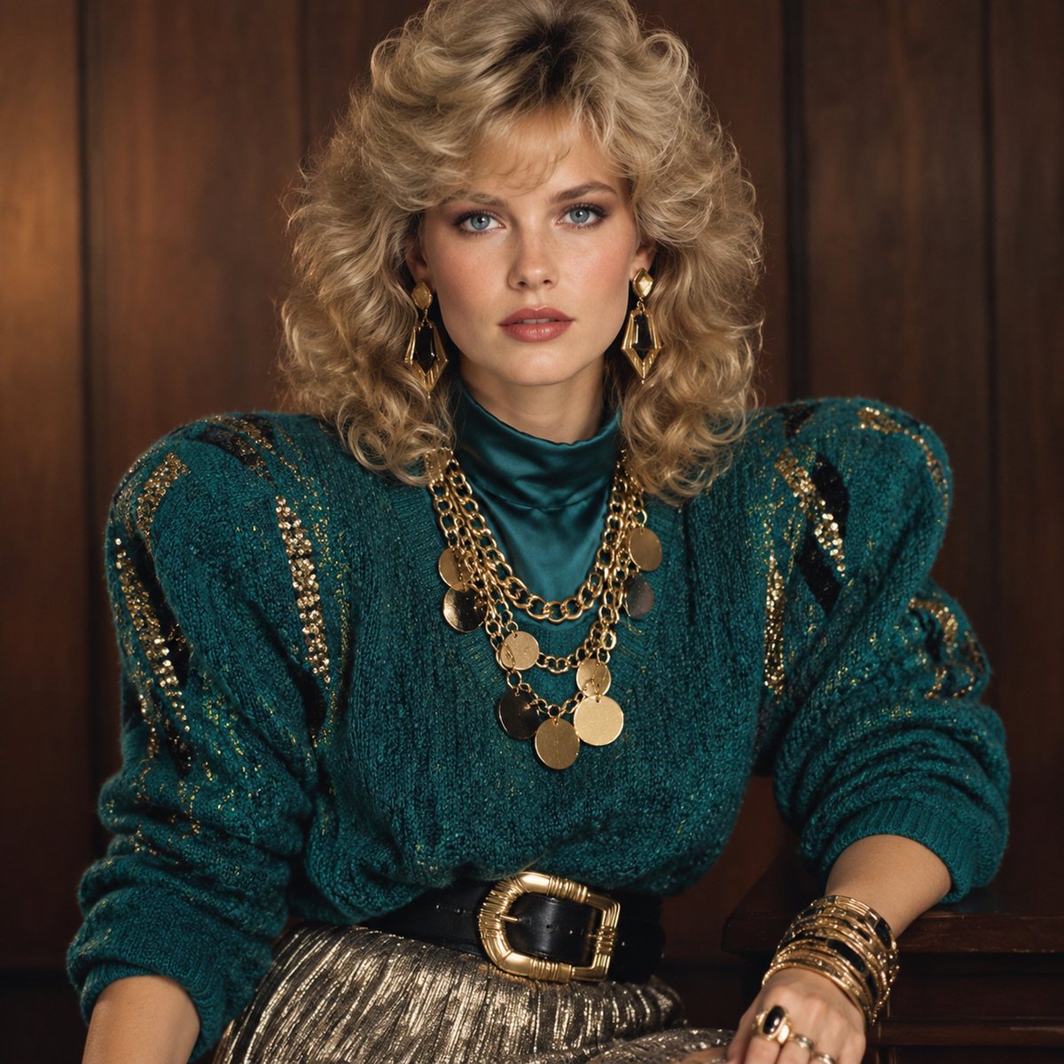 80s Glam Studio Portrait