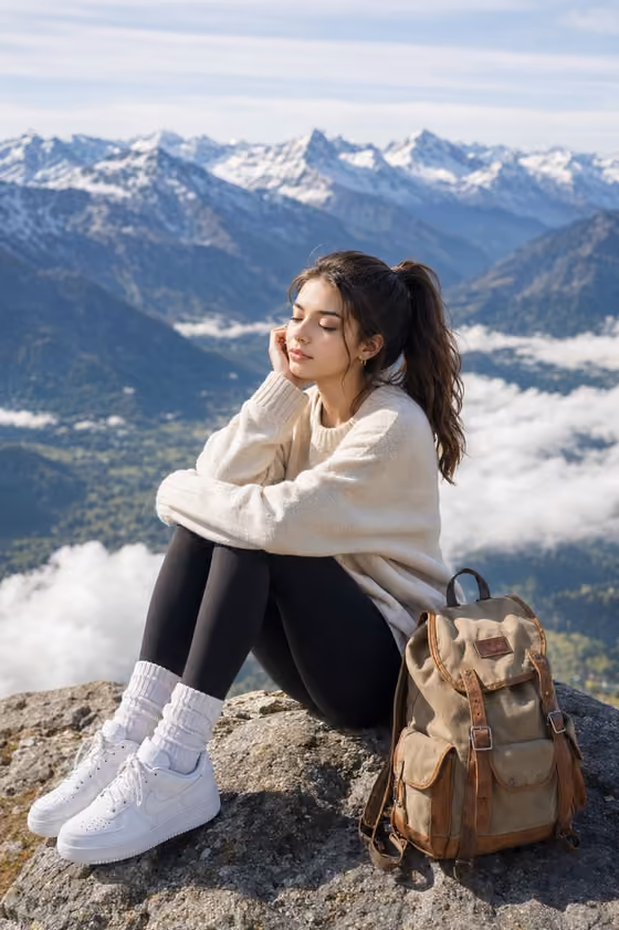 Mountain Summit Portrait