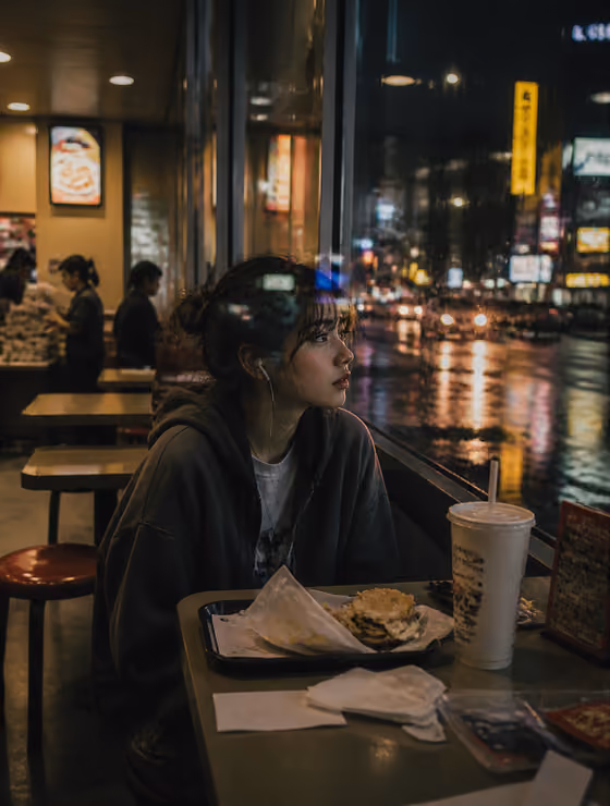 Neon Rain Diner