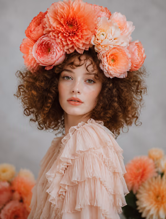 Floral Crown Studio Portrait