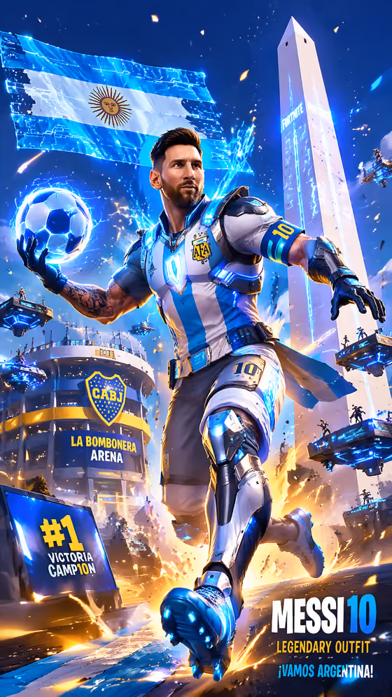 Football Hero Skin Poster